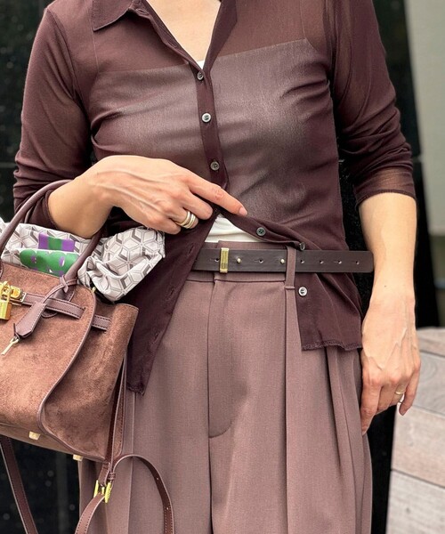 NOLLEY’S（ノーリーズ）の「シングルカンベルト（ベルト・レディース・ブラウン/ブラック・FREE）」の3枚目の写真