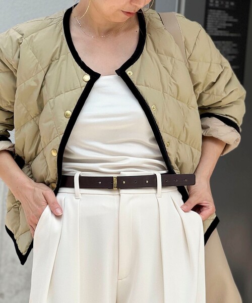 NOLLEY’S（ノーリーズ）の「シングルカンベルト（ベルト・レディース・ブラウン/ブラック・FREE）」の6枚目の写真