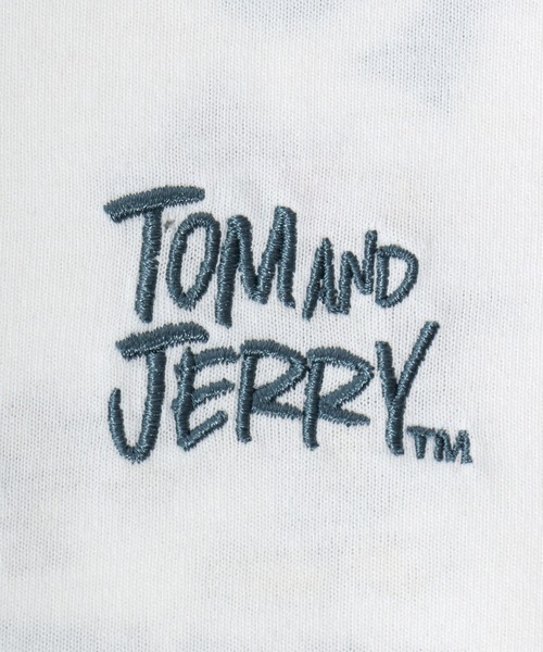 Tom&Jerry(トムアンドジェリー)の「Tom and Jerry/トムとジェリー フロント バックプリント ワンポイント刺繍 ロンT 長袖 ロングスリーブTシャツ レディース メンズ(Tシャツ/カットソー・レディース・ブラック/アッシュグレー/ネイビー/ホワイト・LL/M/L)」の12枚目の写真