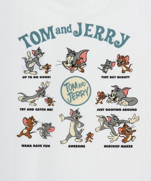 Tom&Jerry(トムアンドジェリー)の「Tom and Jerry/トムとジェリー フロント バックプリント ワンポイント刺繍 ロンT 長袖 ロングスリーブTシャツ レディース メンズ(Tシャツ/カットソー・レディース・ブラック/アッシュグレー/ネイビー/ホワイト・LL/M/L)」の13枚目の写真