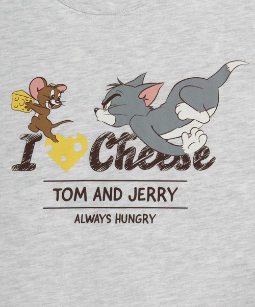 Tom&Jerry(トムアンドジェリー)の「Tom and Jerry/トムとジェリー フロント バックプリント ワンポイント刺繍 ロンT 長袖 ロングスリーブTシャツ レディース メンズ(Tシャツ/カットソー・レディース・ブラック/アッシュグレー/ネイビー/ホワイト・LL/M/L)」の16枚目の写真
