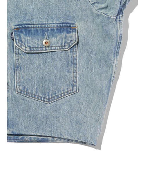 Levi's(リーバイス)の「Levi's/リーバイス BLUETAB(TM) ARAN トラッカージャケット MADE OF JAPAN(デニムジャケット・レディース・インディゴブルー・XS/S/M)」の6枚目の写真