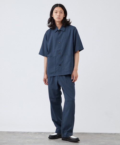 セール】”2点セット” ライトキャンバス LAID BACK半袖セットアップ