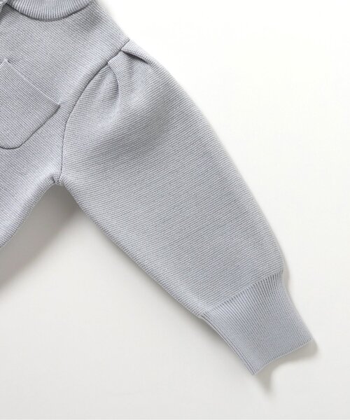 apres les cours（アプレレクール）の「【洗える】ビジューボタンカーディガン_ジュニア対応（カーディガン/ボレロ・キッズ・レッド/シルバー・140/130/120/110/100/90/80）」の15枚目の写真