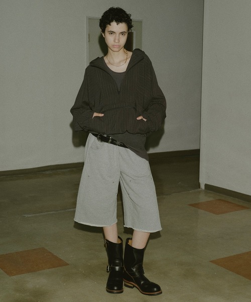 Jieda（ジエダ）の「PULLOVER PARKA（パーカー・メンズ・チェック/ネイビー/グレー・1/2）」の6枚目の写真