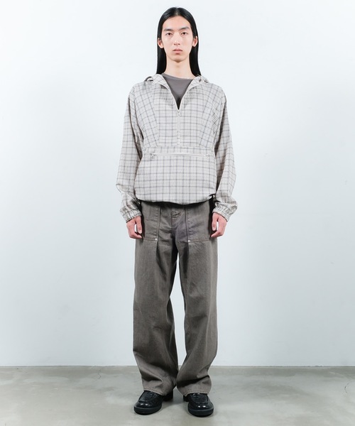 Jieda（ジエダ）の「PULLOVER PARKA（パーカー・メンズ・チェック/ネイビー/グレー・1/2）」の7枚目の写真