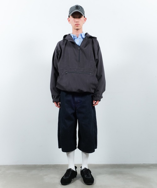 Jieda（ジエダ）の「PULLOVER PARKA（パーカー・メンズ・チェック/ネイビー/グレー・1/2）」の10枚目の写真