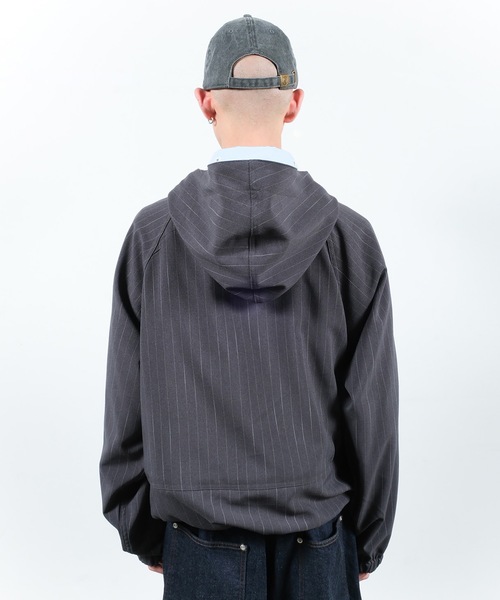 Jieda（ジエダ）の「PULLOVER PARKA（パーカー・メンズ・チェック/ネイビー/グレー・1/2）」の12枚目の写真