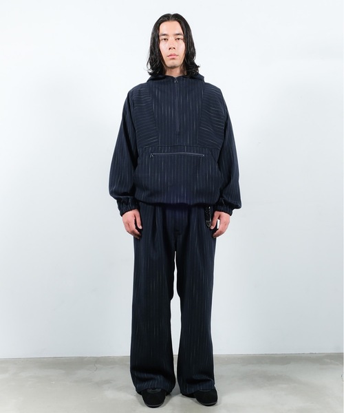 Jieda（ジエダ）の「PULLOVER PARKA（パーカー・メンズ・チェック/ネイビー/グレー・1/2）」の13枚目の写真