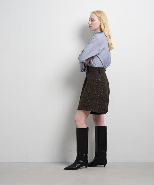LANVIN en Bleu(ランバンオンブルー)の「ツイード/ウールメルトン ショートパンツ(その他パンツ・レディース・ベージュ/カーキ・36/38)」の4枚目の写真