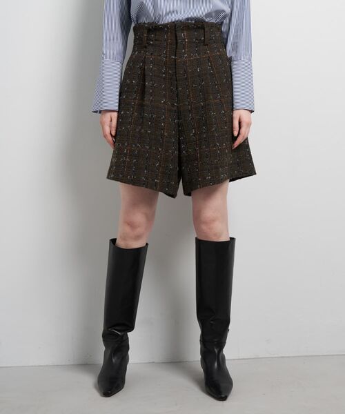 LANVIN en Bleu(ランバンオンブルー)の「ツイード/ウールメルトン ショートパンツ(その他パンツ・レディース・ベージュ/カーキ・36/38)」の6枚目の写真