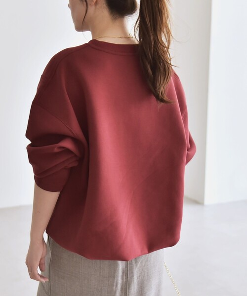 quaranciel:〈洗濯機可能〉ポンチ Vヨーク バルーン スウェット