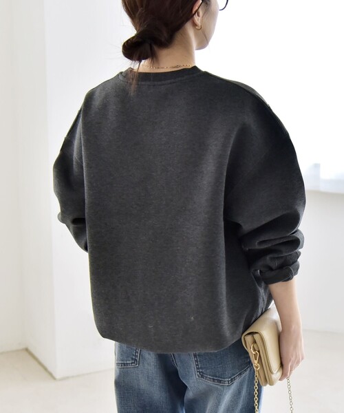 quaranciel:〈洗濯機可能〉ポンチ Vヨーク バルーン スウェット プル