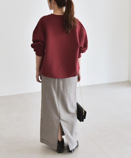 quaranciel:〈洗濯機可能〉ポンチ Vヨーク バルーン スウェット プル