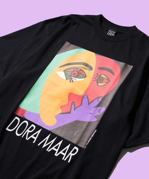 C.E.L.STORE(セルストア)の「NOT OEM / ノットオーイーエム DORA MAAR TEE ピカソ ドラ・マール Tシャツ(Tシャツ/カットソー・メンズ・ブラック/ホワイト・SMALL/MEDIUM/LARGE/X-LARGE)」の1枚目の写真