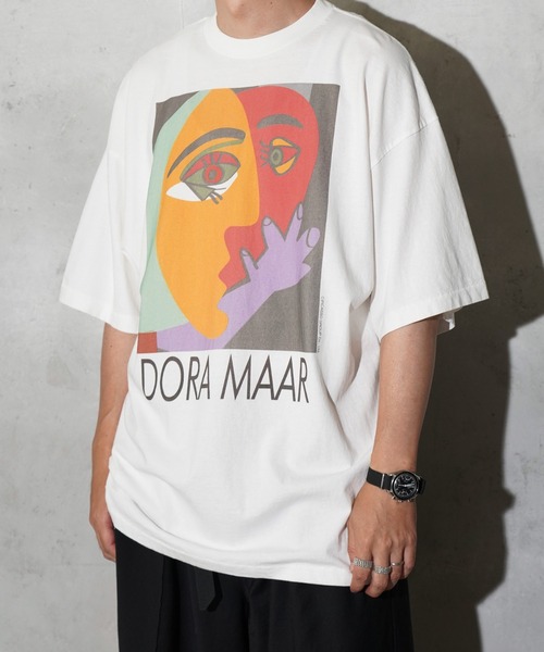 C.E.L.STORE(セルストア)の「NOT OEM / ノットオーイーエム DORA MAAR TEE ピカソ ドラ・マール Tシャツ(Tシャツ/カットソー・メンズ・ブラック/ホワイト・SMALL/MEDIUM/LARGE/X-LARGE)」の3枚目の写真