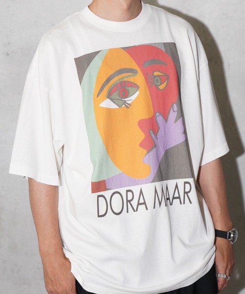 C.E.L.STORE(セルストア)の「NOT OEM / ノットオーイーエム DORA MAAR TEE ピカソ ドラ・マール Tシャツ(Tシャツ/カットソー・メンズ・ブラック/ホワイト・SMALL/MEDIUM/LARGE/X-LARGE)」の4枚目の写真
