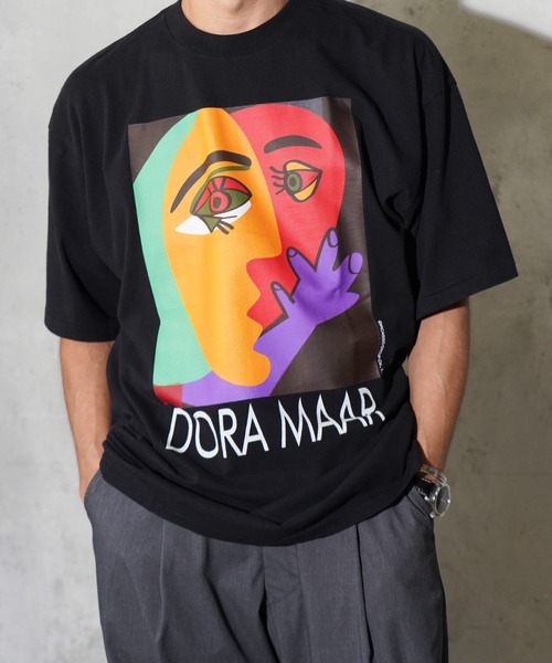 C.E.L.STORE(セルストア)の「NOT OEM / ノットオーイーエム DORA MAAR TEE ピカソ ドラ・マール Tシャツ(Tシャツ/カットソー・メンズ・ブラック/ホワイト・SMALL/MEDIUM/LARGE/X-LARGE)」の6枚目の写真