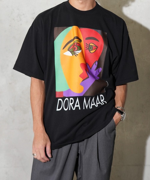 C.E.L.STORE(セルストア)の「NOT OEM / ノットオーイーエム DORA MAAR TEE ピカソ ドラ・マール Tシャツ(Tシャツ/カットソー・メンズ・ブラック/ホワイト・SMALL/MEDIUM/LARGE/X-LARGE)」の7枚目の写真