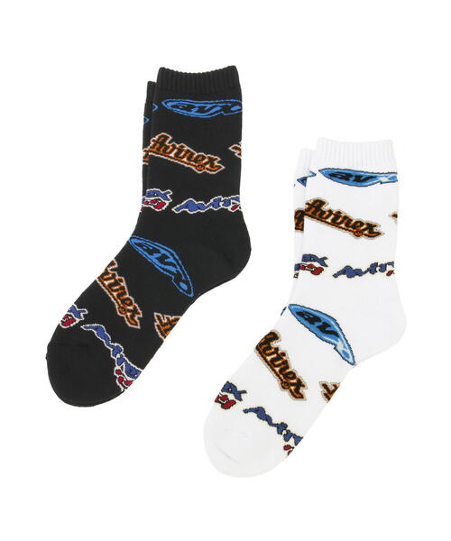 AVIREX（アヴィレックス）の「《直営店限定》50th PATTERN SOX / 50周年パターン 靴下 / AVIREX / アヴィレックス（ソックス/靴下・メンズ・ブラック・FREE）」の9枚目の写真