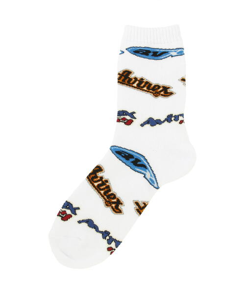AVIREX（アヴィレックス）の「《直営店限定》50th PATTERN SOX / 50周年パターン 靴下 / AVIREX / アヴィレックス（ソックス/靴下・メンズ・ブラック・FREE）」の5枚目の写真