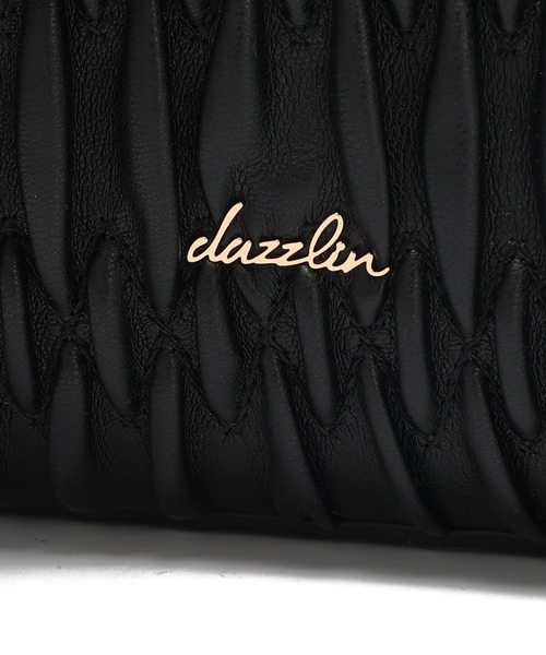 dazzlin(ダズリン)の「【dazzlin/ダズリン】リボンキーチャーム付 ギャザーシャーリング ハンドバッグ ショルダーストラップ付(ショルダーバッグ・レディース・ブラック/アイボリー/ベージュ・FREE)」の5枚目の写真