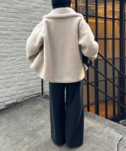 Jena espace merveilleux(ジェナ エスパスメルヴェイユ)の「【名品!あったかパンツ】ウールライクイージーパンツ(その他パンツ・レディース・アイボリー/チャコールグレー/ベージュ・1/2)」の19枚目の写真