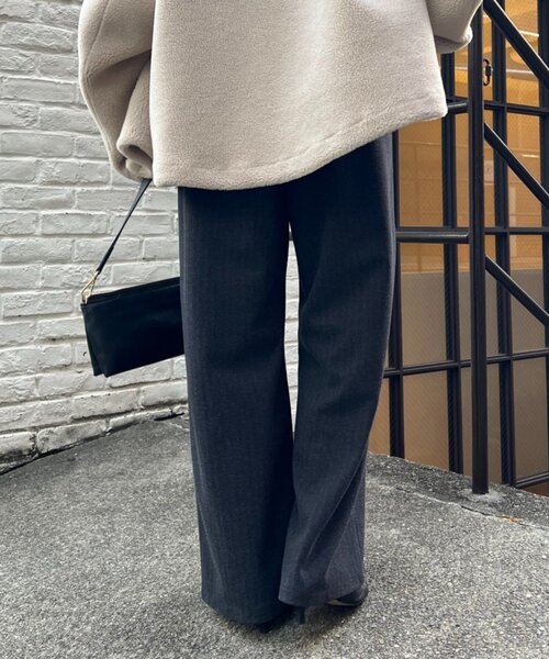 Jena espace merveilleux(ジェナ エスパスメルヴェイユ)の「【名品!あったかパンツ】ウールライクイージーパンツ(その他パンツ・レディース・アイボリー/チャコールグレー/ベージュ・1/2)」の22枚目の写真