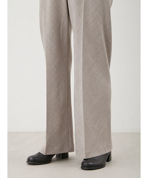 Mila Owen（ミラオーウェン）の「リネンライクセンタープレスワイドイージーパンツ（スラックス・レディース・ブラック/モカ/ホワイト・0/1）」の11枚目の写真