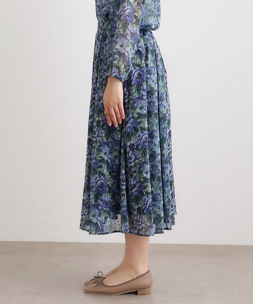 LAURA ASHLEY(ローラアシュレイ)の「【洗える/同柄アイテムあり】ケラウェイ柄 ドビースカート(スカート・レディース・ネイビー系7/レッド系1・38/40)」の12枚目の写真