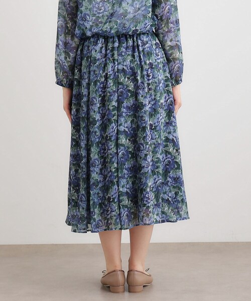 LAURA ASHLEY(ローラアシュレイ)の「【洗える/同柄アイテムあり】ケラウェイ柄 ドビースカート(スカート・レディース・ネイビー系7/レッド系1・38/40)」の13枚目の写真