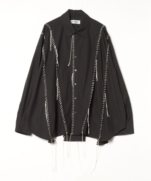 DISCOVERED（ディスカバード）の「DOCKING WIDE LOOPING SHIRTS（シャツ/ブラウス・メンズ・ブルー系その他/ブラック/ホワイト・SMALL/LARGE）」の2枚目の写真