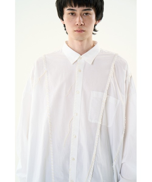 DISCOVERED（ディスカバード）の「DOCKING WIDE LOOPING SHIRTS（シャツ/ブラウス・メンズ・ブルー系その他/ブラック/ホワイト・SMALL/LARGE）」の8枚目の写真
