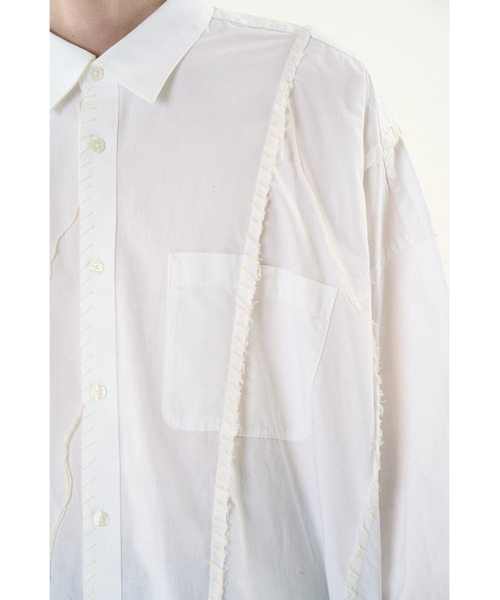 DISCOVERED（ディスカバード）の「DOCKING WIDE LOOPING SHIRTS（シャツ/ブラウス・メンズ・ブルー系その他/ブラック/ホワイト・SMALL/LARGE）」の9枚目の写真