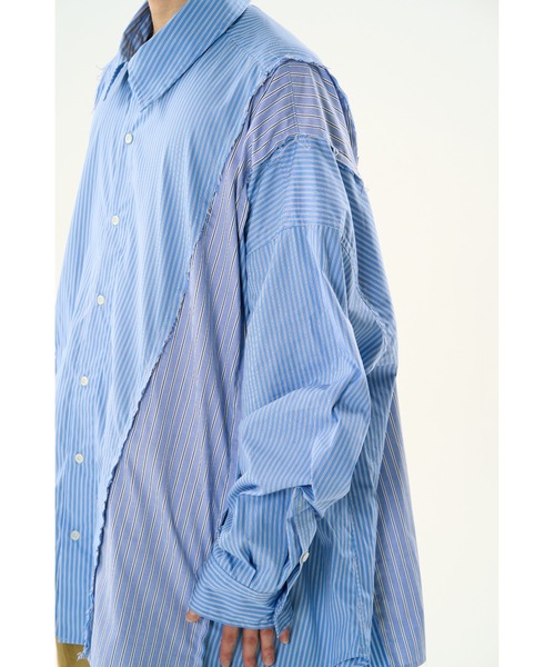 DISCOVERED（ディスカバード）の「DOCKING WIDE LOOPING SHIRTS（シャツ/ブラウス・メンズ・ブルー系その他/ブラック/ホワイト・SMALL/LARGE）」の15枚目の写真