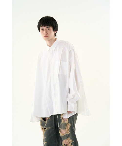 DISCOVERED（ディスカバード）の「DOCKING WIDE LOOPING SHIRTS（シャツ/ブラウス・メンズ・ブルー系その他/ブラック/ホワイト・SMALL/LARGE）」の4枚目の写真