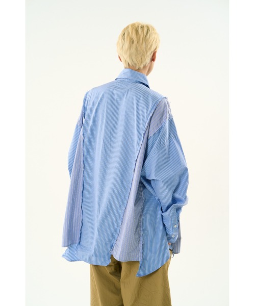 DISCOVERED（ディスカバード）の「DOCKING WIDE LOOPING SHIRTS（シャツ/ブラウス・メンズ・ブルー系その他/ブラック/ホワイト・SMALL/LARGE）」の13枚目の写真