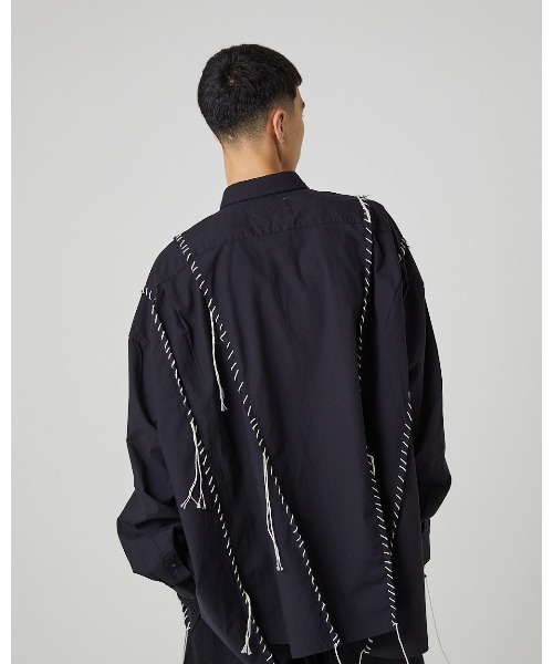 DISCOVERED（ディスカバード）の「DOCKING WIDE LOOPING SHIRTS（シャツ/ブラウス・メンズ・ブルー系その他/ブラック/ホワイト・SMALL/LARGE）」の18枚目の写真