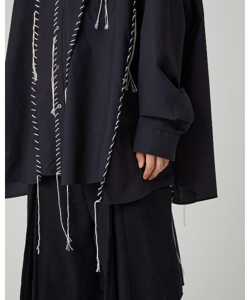 DISCOVERED（ディスカバード）の「DOCKING WIDE LOOPING SHIRTS（シャツ/ブラウス・メンズ・ブルー系その他/ブラック/ホワイト・SMALL/LARGE）」の21枚目の写真