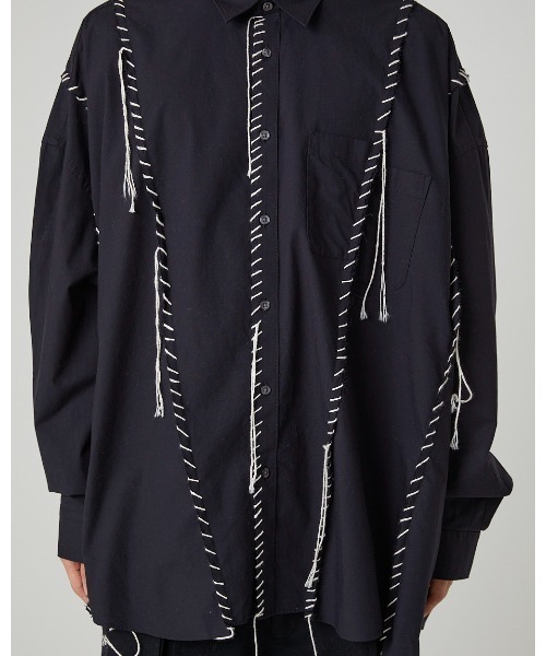 DISCOVERED（ディスカバード）の「DOCKING WIDE LOOPING SHIRTS（シャツ/ブラウス・メンズ・ブルー系その他/ブラック/ホワイト・SMALL/LARGE）」の19枚目の写真