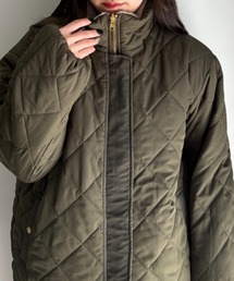 UNDOVE（アンドゥーブ）の「UNDOVE　中綿キルトリバーシブルファーコート　【ファージャケット/ファー/もこもこ/ゴールドジップ/2WAY/キルトジャケット/キルトコート/はっ水/防汚/UV/蓄熱中綿】（ダウンジャケット/コート）」