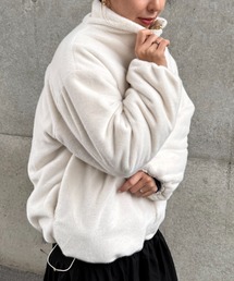 UNDOVE（アンドゥーブ）の「UNDOVE　中綿キルトリバーシブルファーコート　【ファージャケット/ファー/もこもこ/ゴールドジップ/2WAY/キルトジャケット/キルトコート/はっ水/防汚/UV/蓄熱中綿】（ダウンジャケット/コート）」