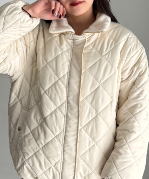 セール】UNDOVE 中綿キルトリバーシブルファーコート 【ファー