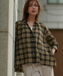 【WEB&一部店舗限定】シアーコットン チェック シャツ
