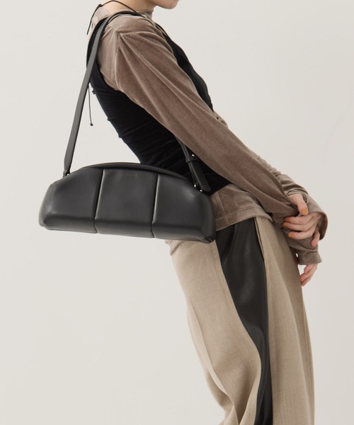 ADD CULUMN/アドカラム】PUFF CLASP CLUTCH/パフクラッチ（ショルダー