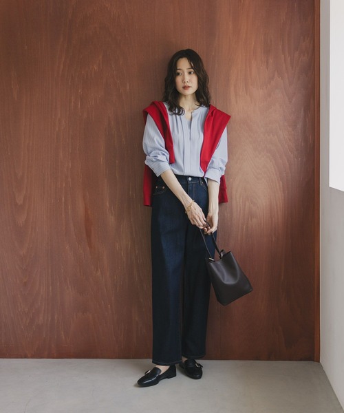 グローバルワーク　ブラウス セール】キレイつづく2WAYタックブラウス/579493（シャツ/ブラウス