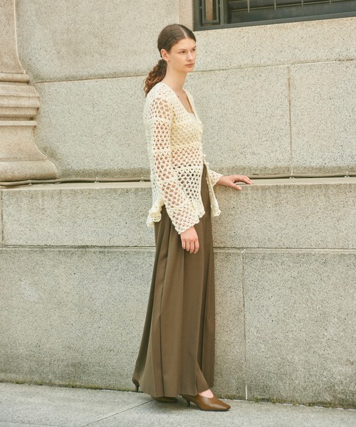 ADAM ET ROPE'(アダムエロペ)の「【EMOELLE】フロントプリーツスカート(スカート・レディース・ブラック系その他3/イエロー系その他3・36/38)」の14枚目の写真