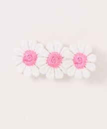 bibmilk（ビブミルク）の「BIBMILK 3-WHITE FLOWER CLIP 5.5cm（バレッタ/ヘアクリップ）」