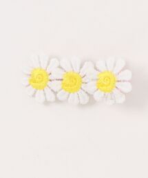 bibmilk（ビブミルク）の「BIBMILK 3-WHITE FLOWER CLIP 5.5cm（バレッタ/ヘアクリップ）」
