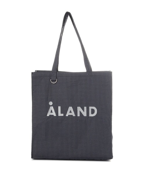 ALAND（エーランド）の「【UNISEX】ALAND／チェックマチトート（トートバッグ・レディース・ブラック/ブラウン/グレー/オフホワイト/ネイビー/ライトグレー・FREE）」の10枚目の写真